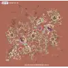 Reyyan İpek 100 cm Desenli Oyalık Yazma (ryyn-460-29)