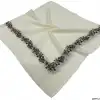 Altınel İpek Polyester Ortası Boş Oyalık Yazma 100 cm - (PY04-12)