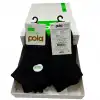 Pola Erkek Bambu Patik Çorap Siyah Renk 6lı (eb05-01)
