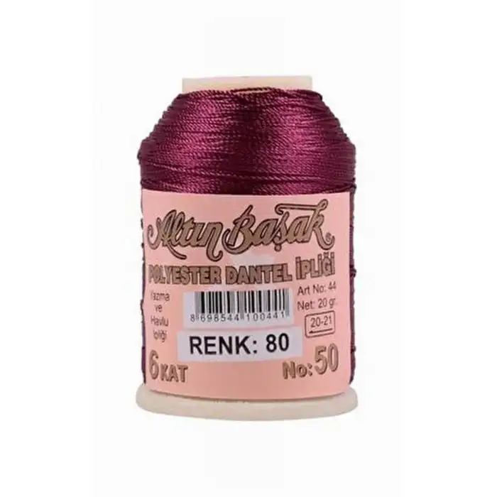 Altınbaşak 20 Gram Polyester Oya İpi (Renk:80)
