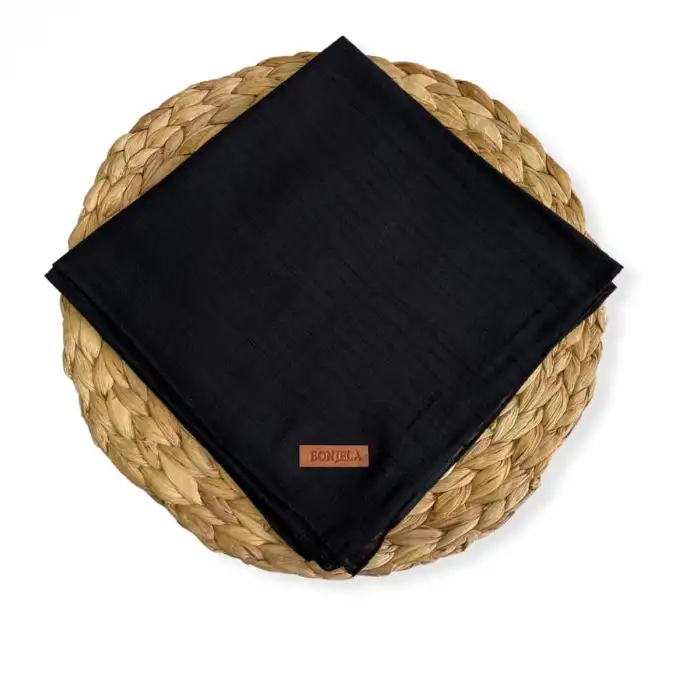 Bonjela Soft Krinkıl Eşarp Siyah (Krk9910)