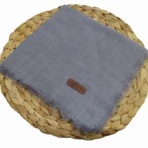 Soft İpek Düz Flamlı Keten Eşarp (FE424-01)