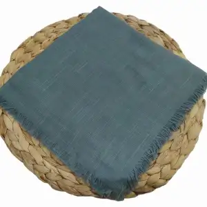 Soft İpek Düz Flamlı Keten Eşarp (FE424-03)