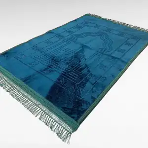 Zümrüt Yeşil Peluş Seccade (plş07)