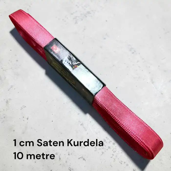 1 cm Saten Kurdele (10 mt.) - (SK-01-37)