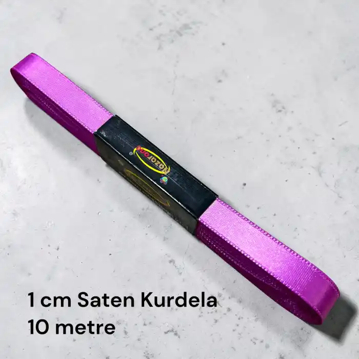 1 cm Saten Kurdele (10 mt.) - (SK-01-15)
