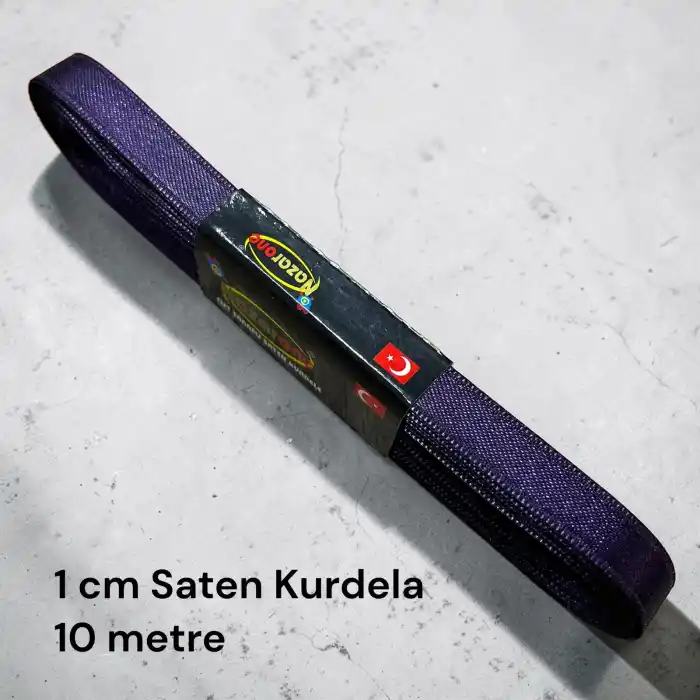 1 cm Saten Kurdele (10 mt.) - (SK-01-22)