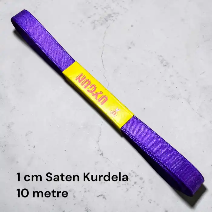 1 cm Saten Kurdele (10 mt.) - (SK-01-35)