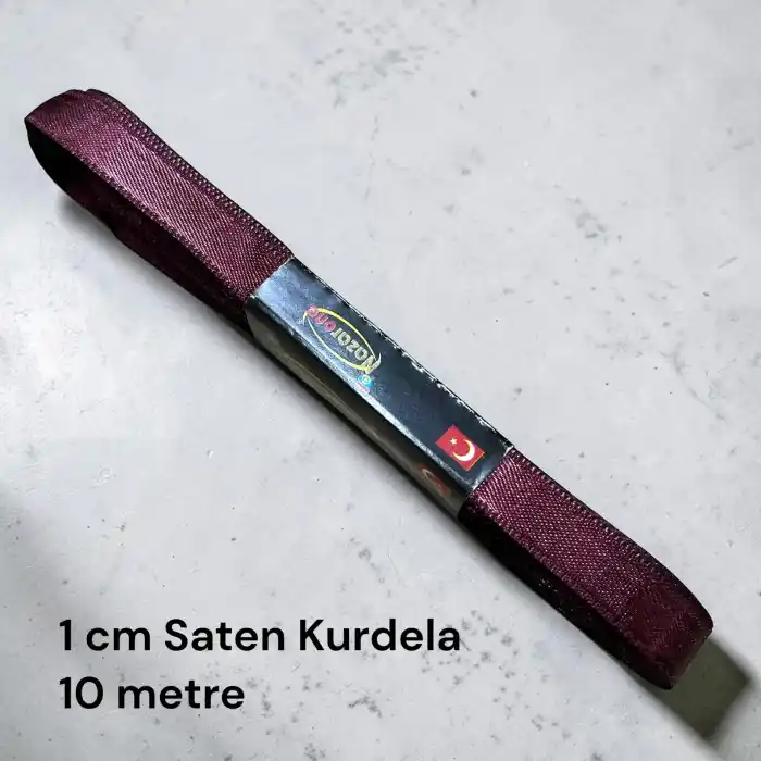 1 cm Saten Kurdele (10 mt.) - (SK-01-24)