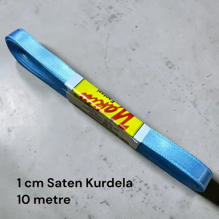 1 cm Saten Kurdele (10 mt.) - (SK-01-09)