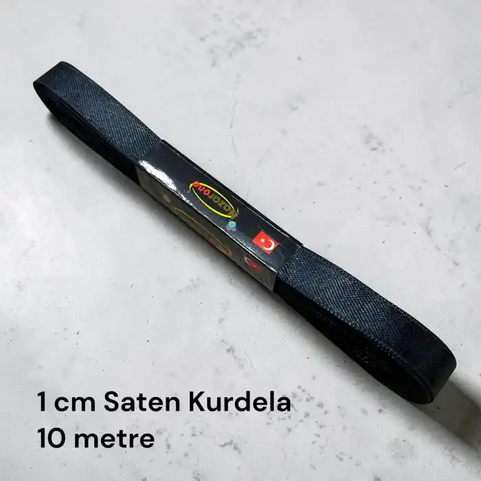 1 cm Saten Kurdele (10 mt.) - (SK-01-16)