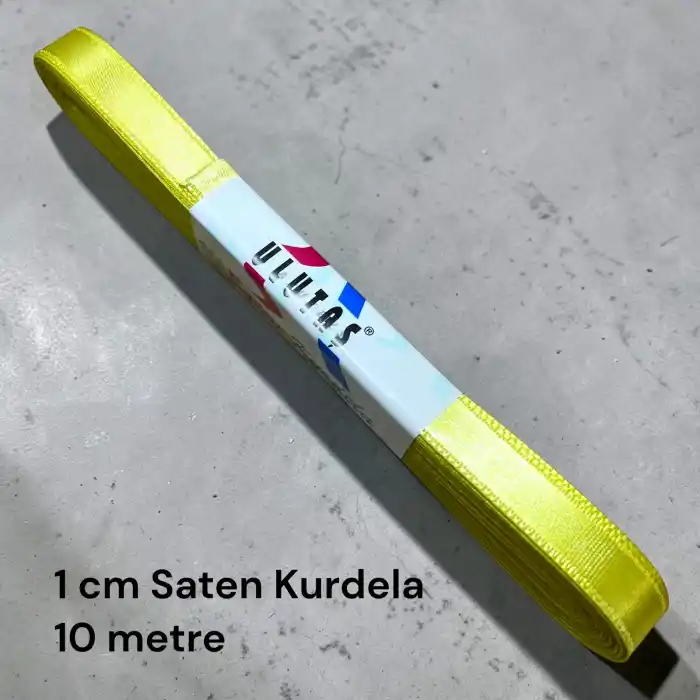 1 cm Saten Kurdele (10 mt.) - (SK-01-38)