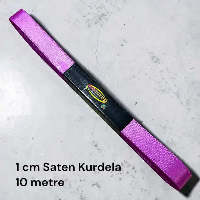 1 cm Saten Kurdele (10 mt.) - (SK-01-28)