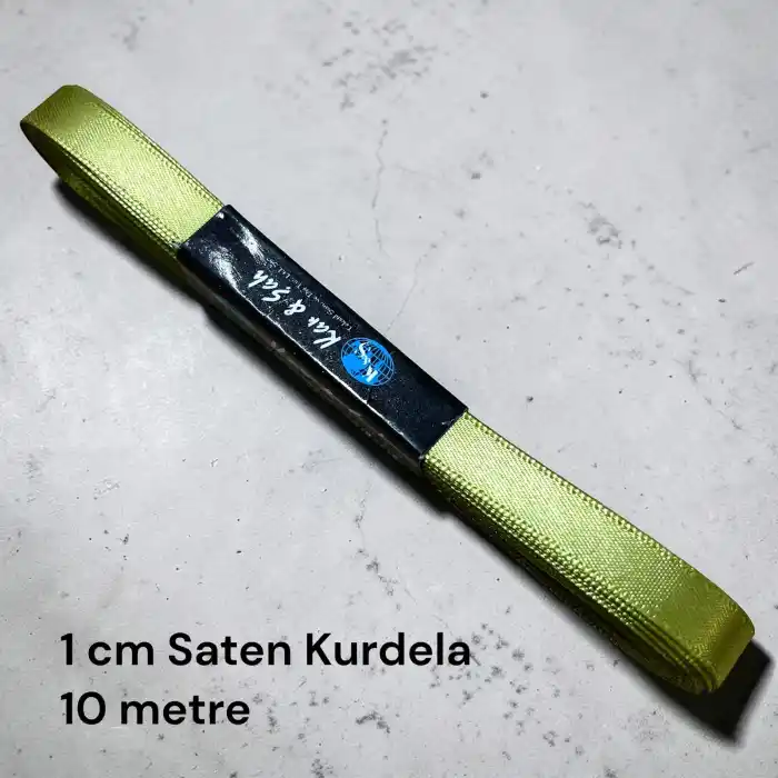 1 cm Saten Kurdele (10 mt.) - (SK-01-08)