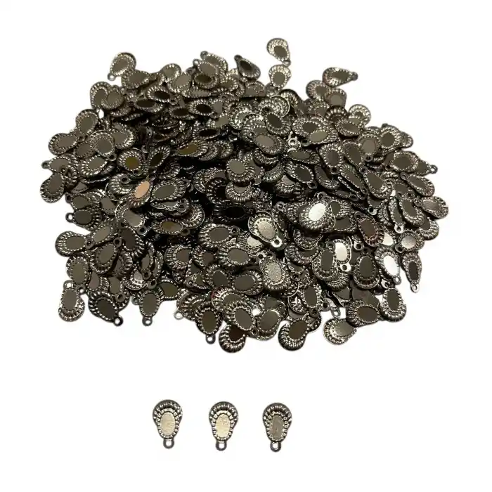 Pleksi Oya İşleme Pulu Hürrem Küpe Model (Ekru) (pul05-12)