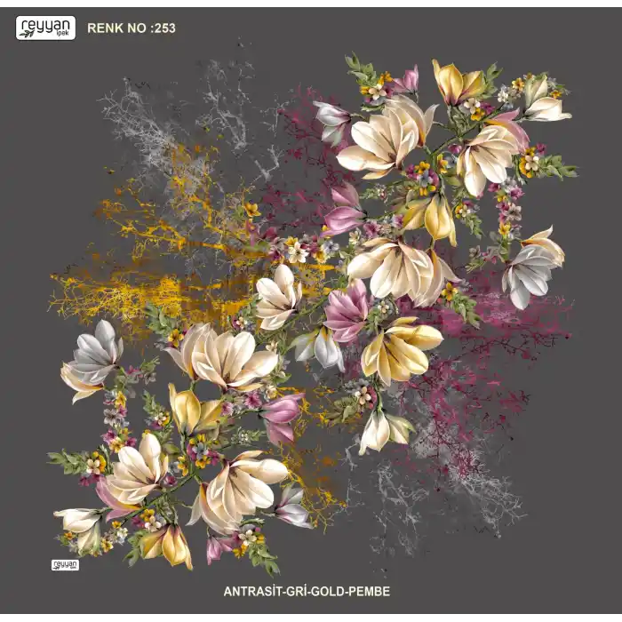 Reyyan İpek 100 cm Desenli Oyalık Yazma (ryyn-440-02)