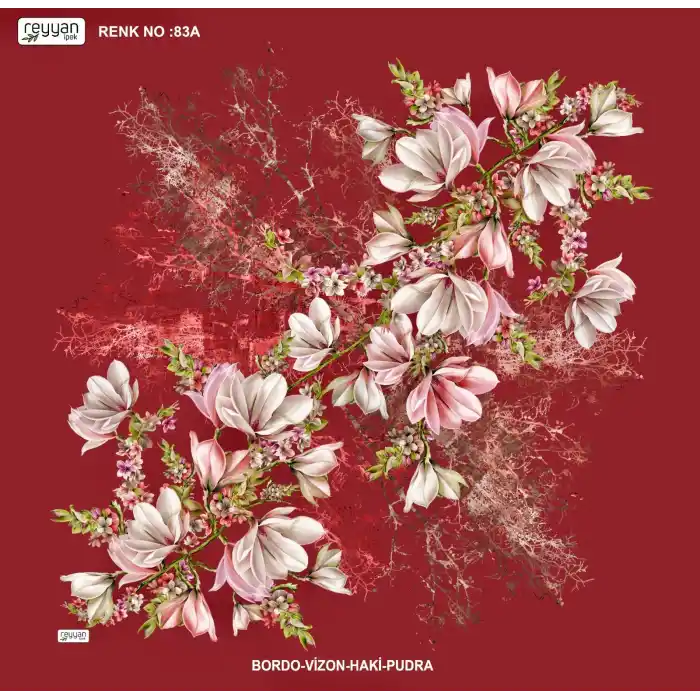 Reyyan İpek 100 cm Desenli Oyalık Yazma (ryyn-440-10)