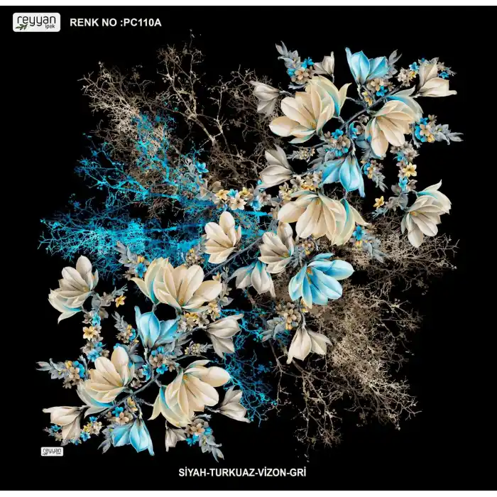 Reyyan İpek 100 cm Desenli Oyalık Yazma (ryyn-440-16)