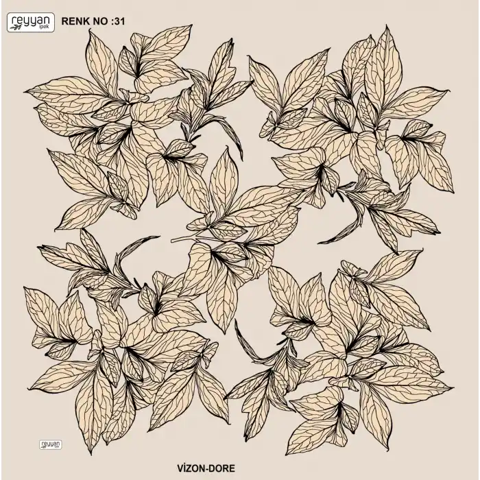 Reyyan İpek 100 cm Desenli Oyalık Yazma (ryyn-442-02)