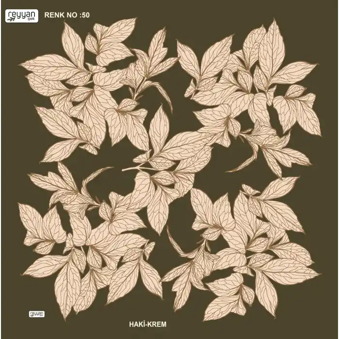 Reyyan İpek 100 cm Desenli Oyalık Yazma (ryyn-442-05)