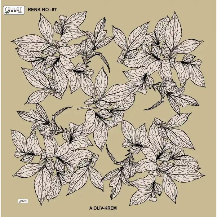 Reyyan İpek 100 cm Desenli Oyalık Yazma (ryyn-442-13)