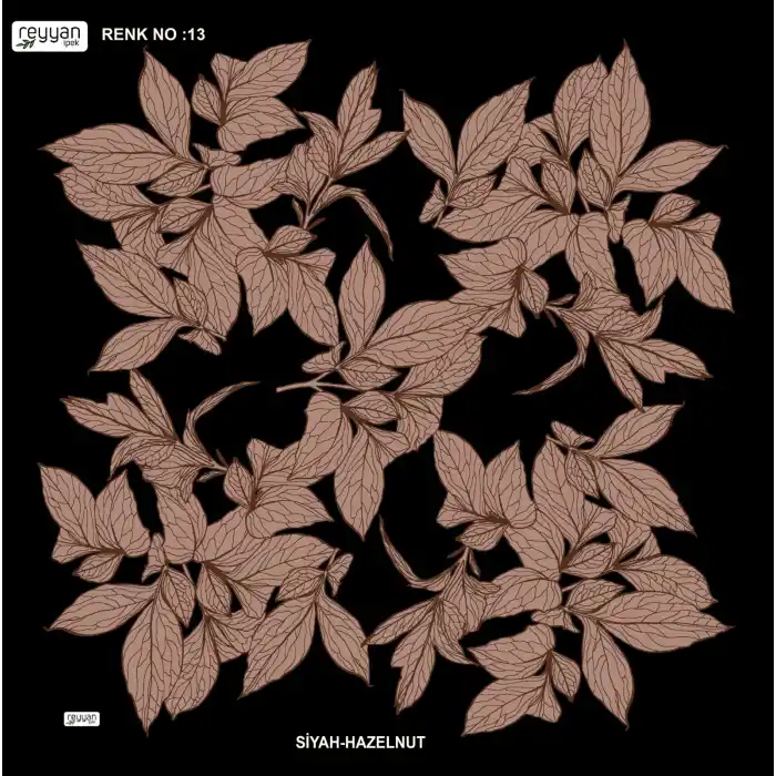 Reyyan İpek 100 cm Desenli Oyalık Yazma (ryyn-442-15)