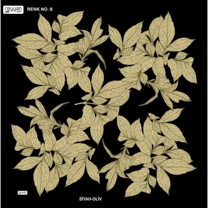 Reyyan İpek 100 cm Desenli Oyalık Yazma (ryyn-442-18)