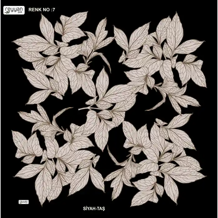 Reyyan İpek 100 cm Desenli Oyalık Yazma (ryyn-442-19)