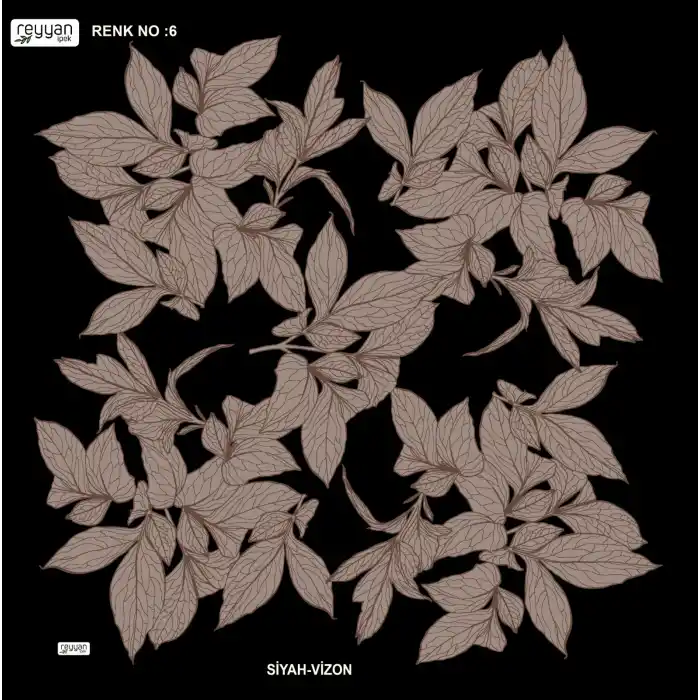 Reyyan İpek 100 cm Desenli Oyalık Yazma (ryyn-442-20)