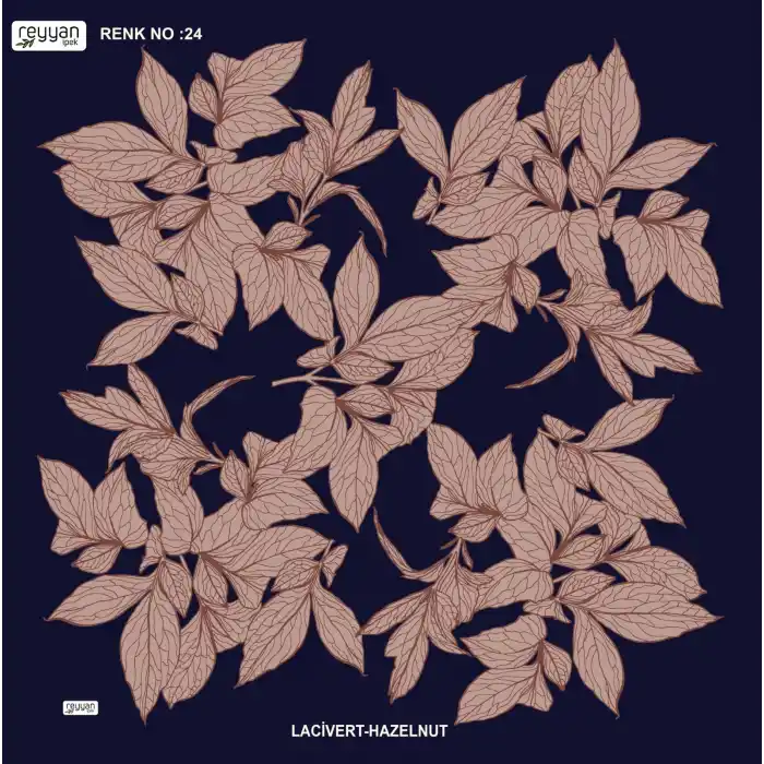 Reyyan İpek 100 cm Desenli Oyalık Yazma (ryyn-442-23)