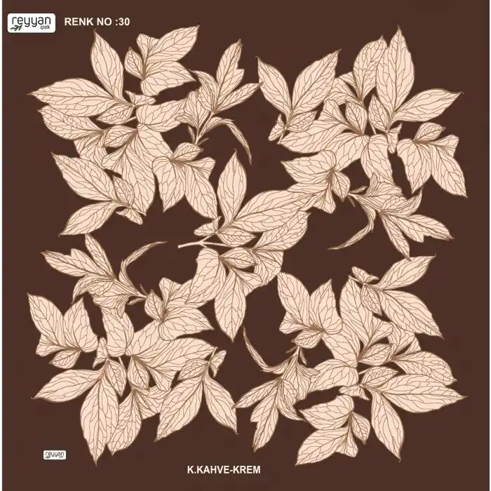 Reyyan İpek 100 cm Desenli Oyalık Yazma (ryyn-442-26)