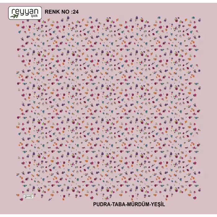 Reyyan İpek 100 cm Desenli Oyalık Yazma (ryyn-444-04)