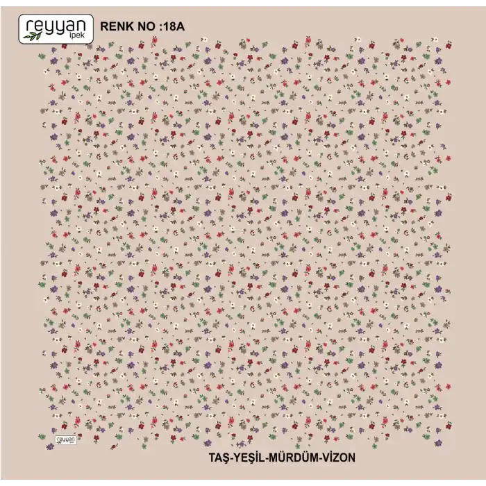 Reyyan İpek 100 cm Desenli Oyalık Yazma (ryyn-444-05)