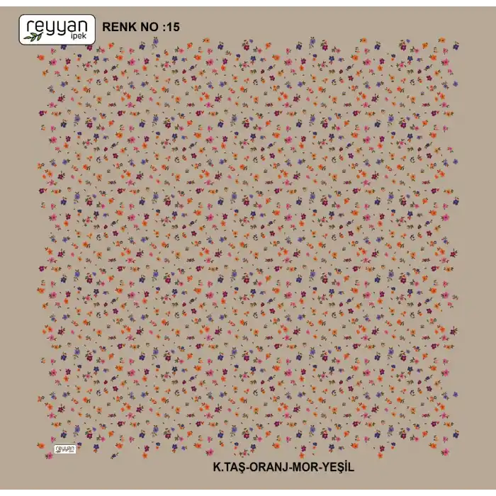 Reyyan İpek 100 cm Desenli Oyalık Yazma (ryyn-444-06)