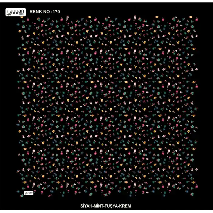 Reyyan İpek 100 cm Desenli Oyalık Yazma (ryyn-444-07)