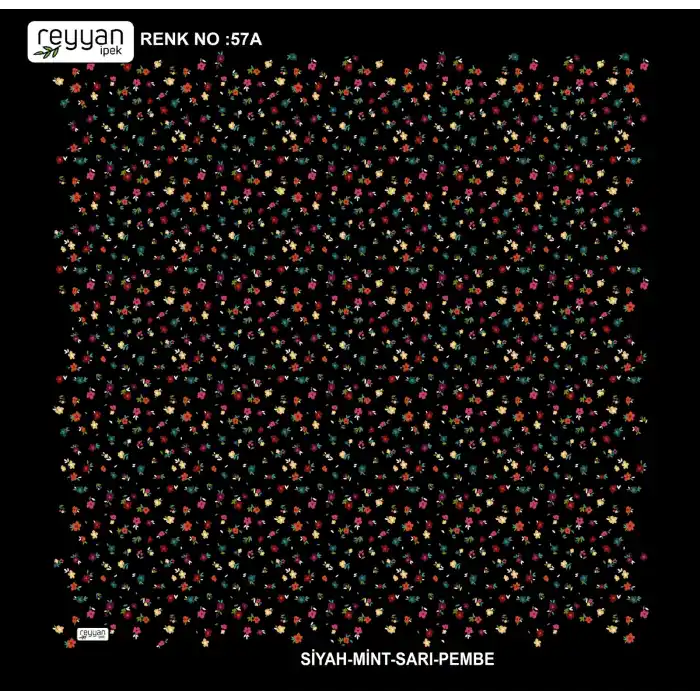 Reyyan İpek 100 cm Desenli Oyalık Yazma (ryyn-444-09)