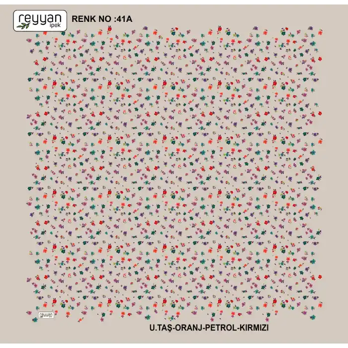 Reyyan İpek 100 cm Desenli Oyalık Yazma (ryyn-444-12)