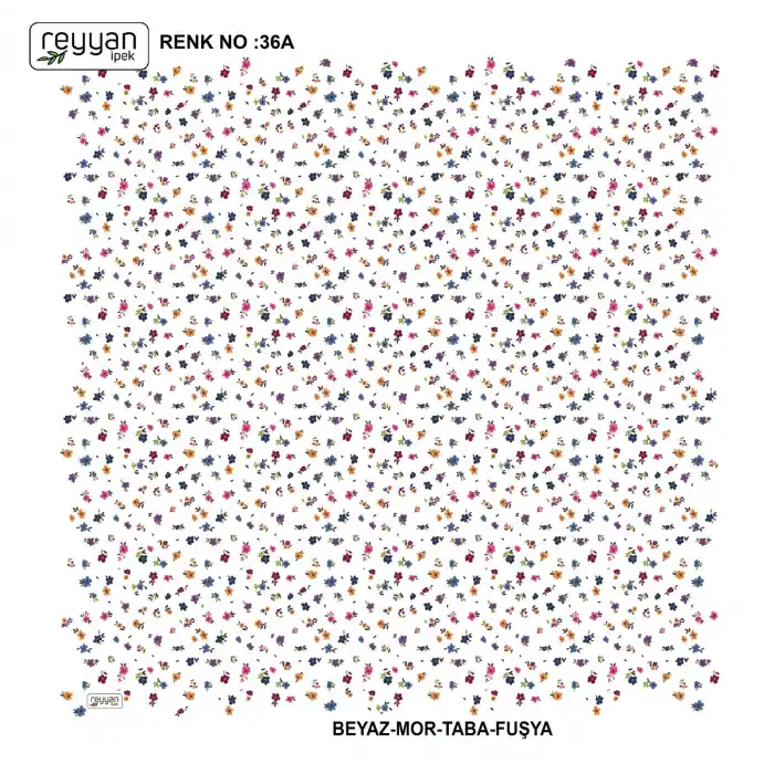 Reyyan İpek 100 cm Desenli Oyalık Yazma (ryyn-444-13)