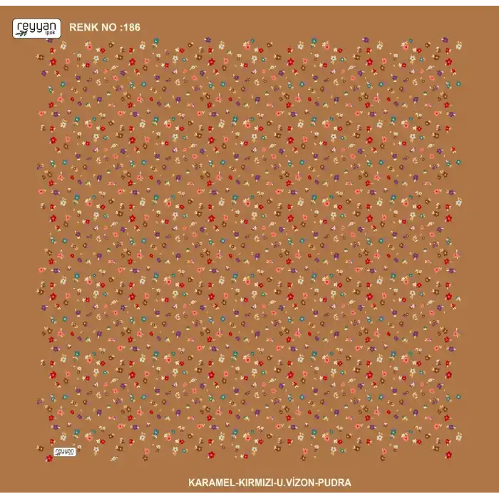 Reyyan İpek 100 cm Desenli Oyalık Yazma (ryyn-444-14)