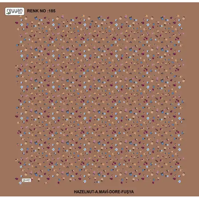 Reyyan İpek 100 cm Desenli Oyalık Yazma (ryyn-444-15)