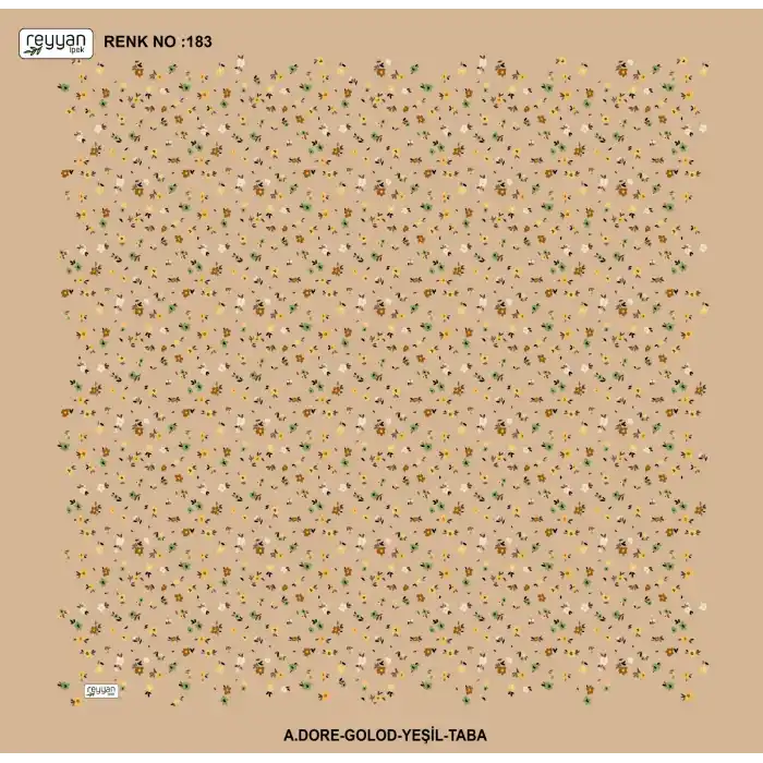 Reyyan İpek 100 cm Desenli Oyalık Yazma (ryyn-444-16)