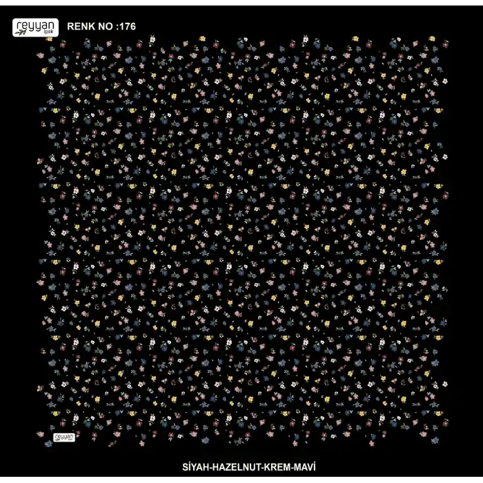 Reyyan İpek 100 cm Desenli Oyalık Yazma (ryyn-444-19)