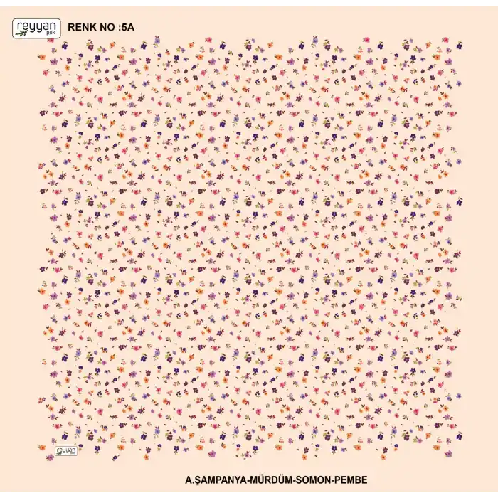 Reyyan İpek 100 cm Desenli Oyalık Yazma (ryyn-444-23)