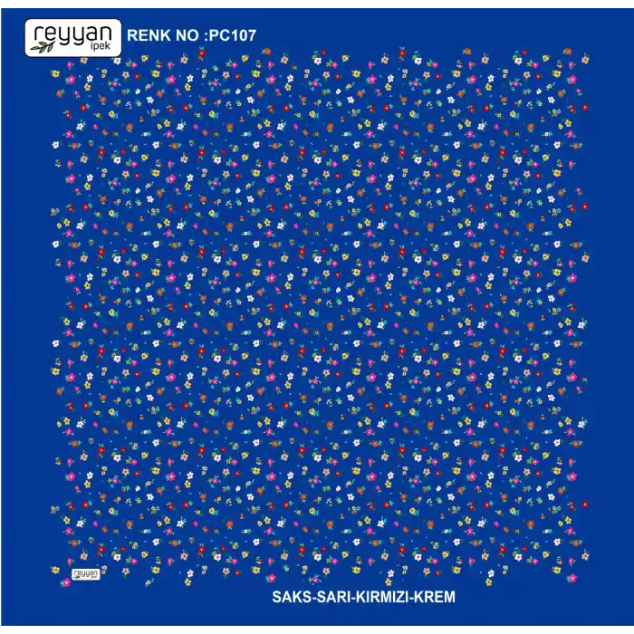 Reyyan İpek 100 cm Desenli Oyalık Yazma (ryyn-444-26)