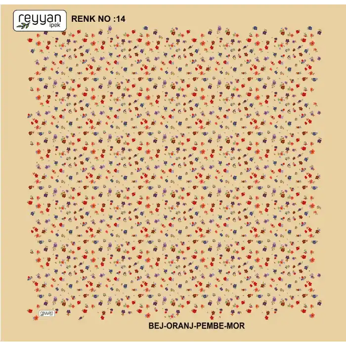 Reyyan İpek 100 cm Desenli Oyalık Yazma (ryyn-444-28)