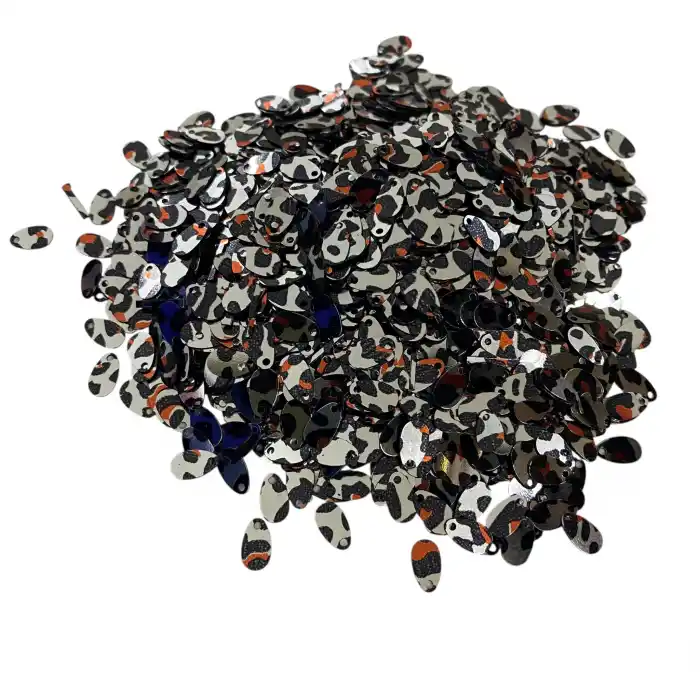 Pleksi Oya İşleme Pulu 50 gr. Gümüş Leopar (damla06-34)