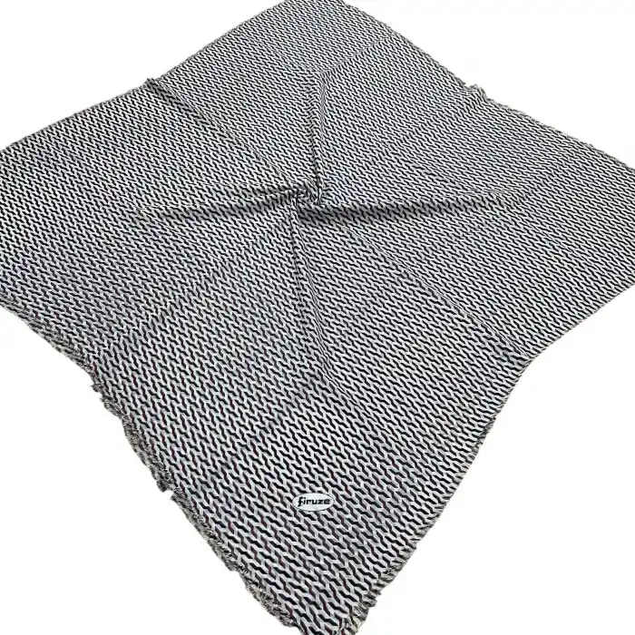 Firuze Flamlı Koton Eşarp (FE514-12)