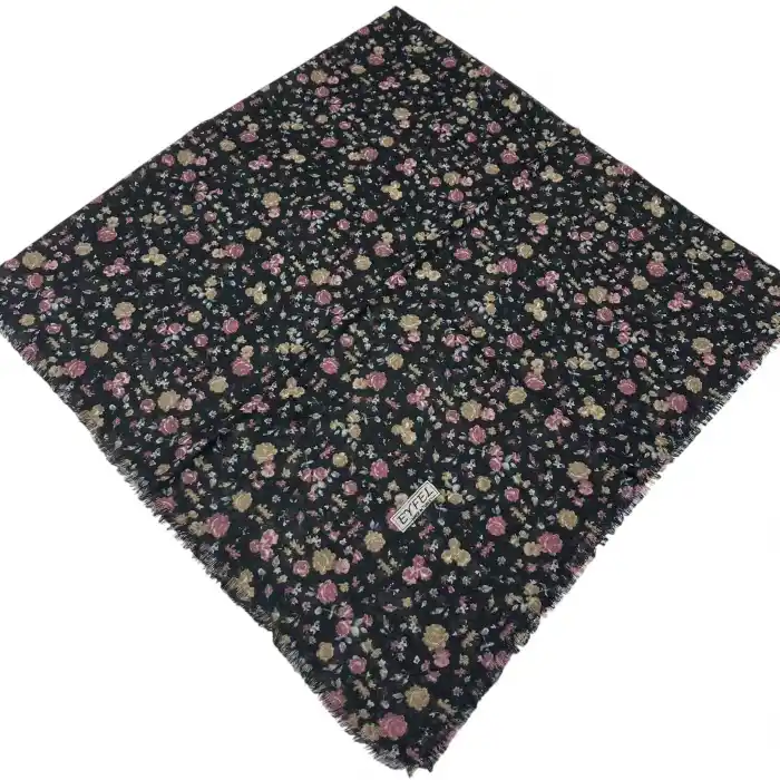 Eyfel Flamlı Koton Eşarp (FE519-01)