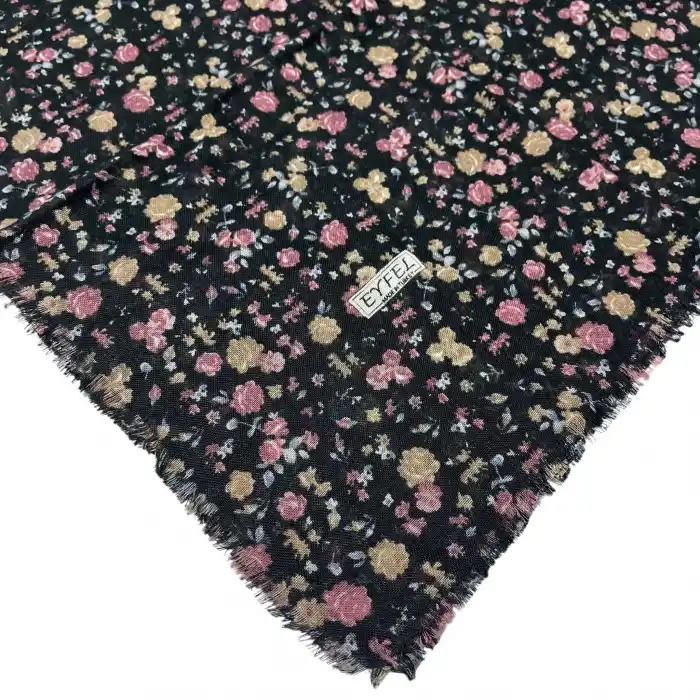 Eyfel Flamlı Koton Eşarp (FE519-01)