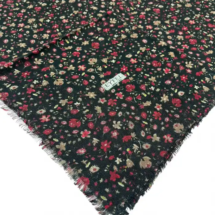 Eyfel Flamlı Koton Eşarp (FE519-09)